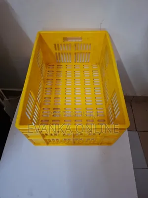 Kenpoly Yellow Crate/Bread Crate - (H240xw400xl587mm)