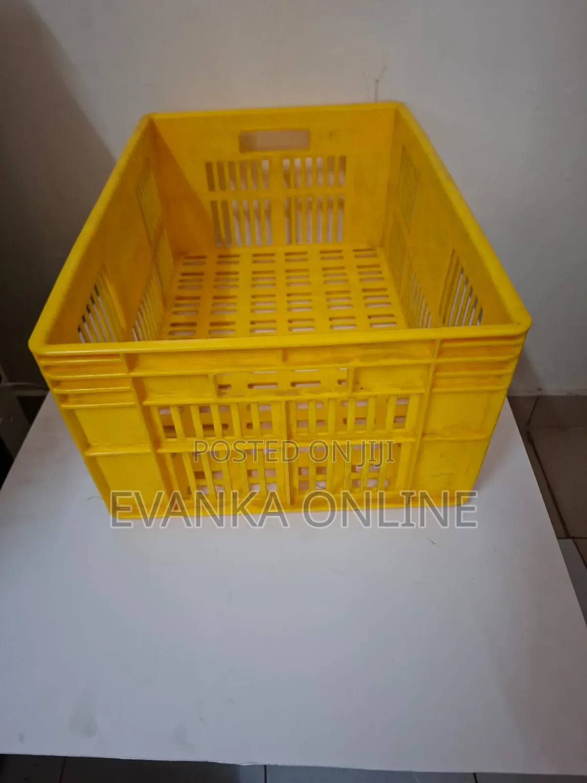 Kenpoly Yellow Crate/Bread Crate - (H240xw400xl587mm)