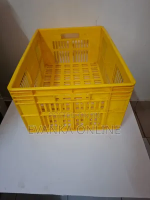 Kenpoly Yellow Crate/Bread Crate - (H240xw400xl587mm)
