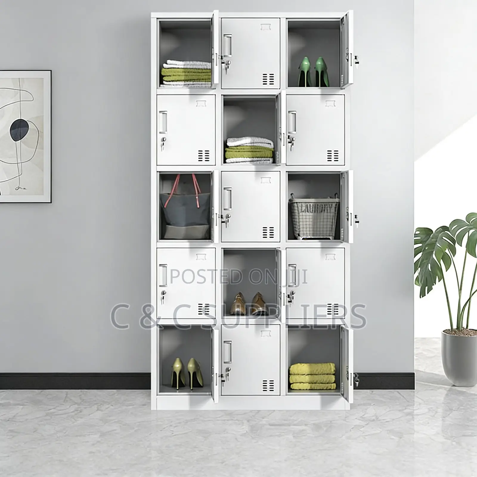 15 Door's Home Office Locker Cabinet
