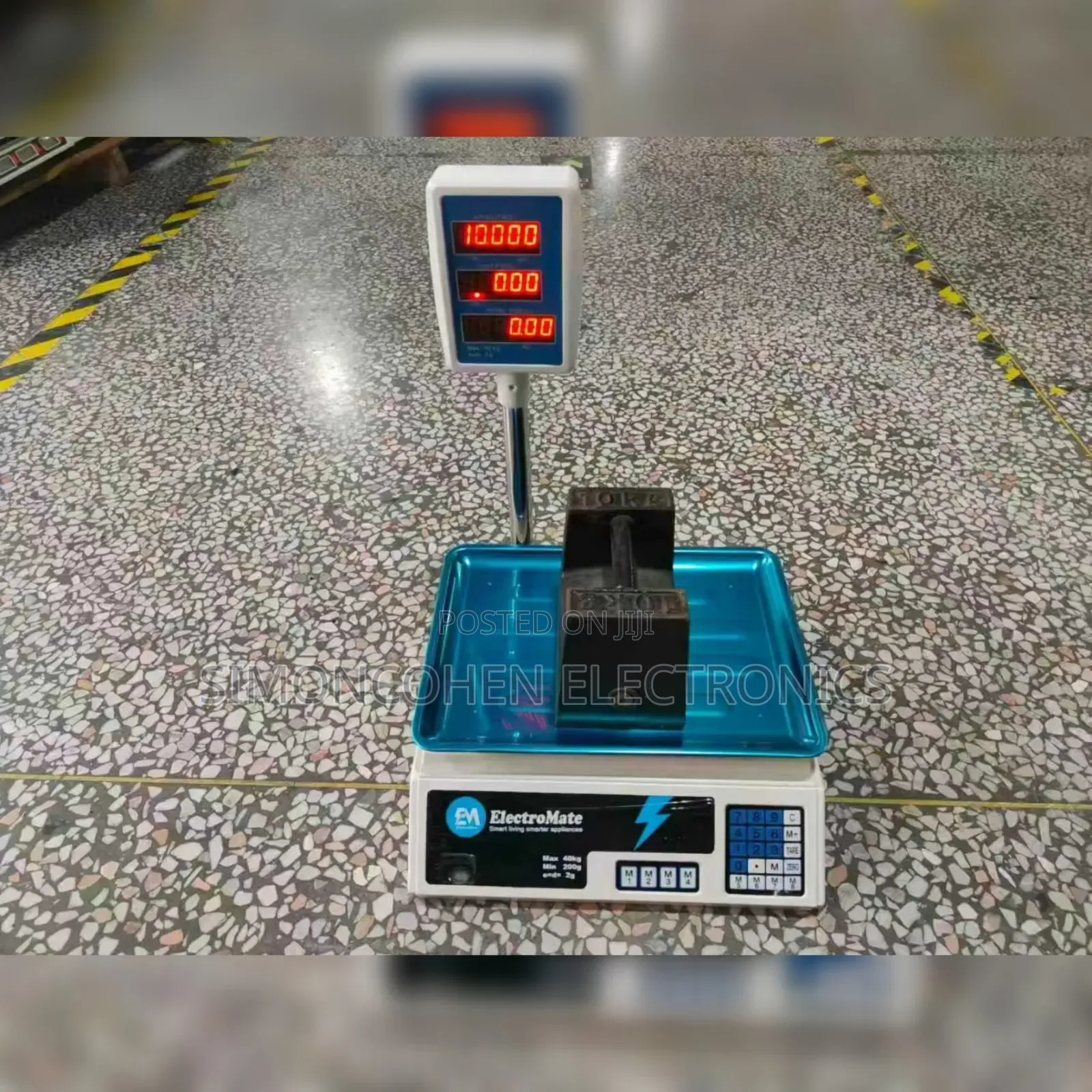 40kgs Electromate Digital Computing Weighting Scale With Arm