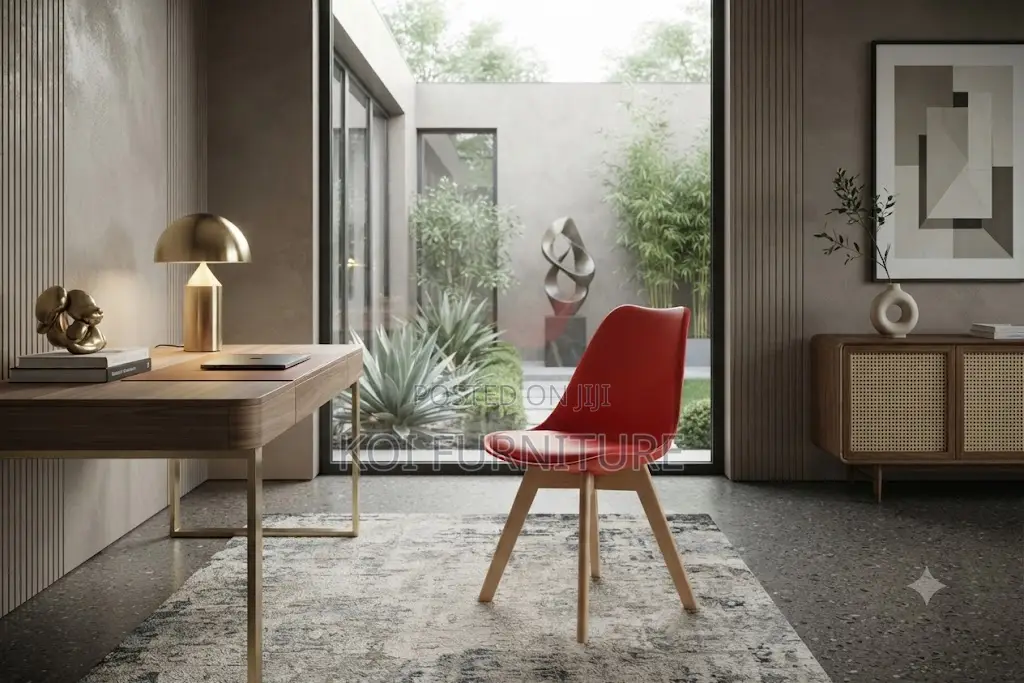 Dining Chairs; Plastic Home Dining Eames Cushioned Chair