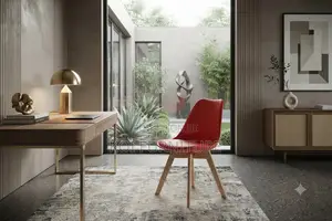 Dining Chairs; Plastic Home Dining Eames Cushioned Chair