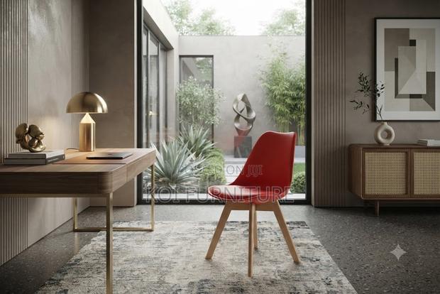 Dining Chairs; Plastic Home Dining Eames Cushioned Chair - thumbnail 2