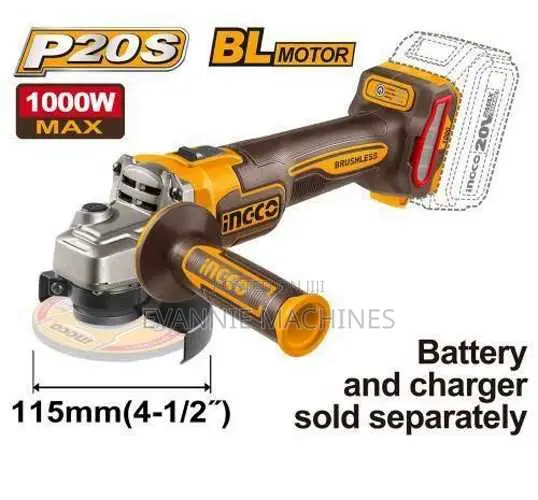 Ingco Cagli27153 Cordless Angle Grinder 1000w