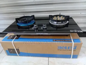 Bolesi Hob 2 Burners With Sensor and Wok Burner Inbuilt Glass