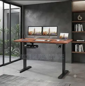 Office Desk; 1.2 Meter Adjustable Desk With Memory Preset