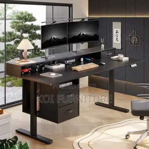 Office Desk; 1.2 Meter Adjustable Desk With Memory Preset