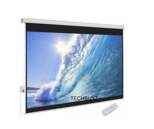 240e Electric Projector Screen 240 X 240 - thumbnail 2