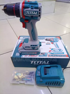 Power Drill With 2.0ah Battery, Fast Charger 47-Piece Screw Set