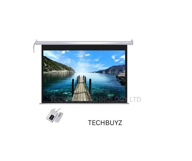 400e Electric Projector Screen 400 X 400 - thumbnail 2