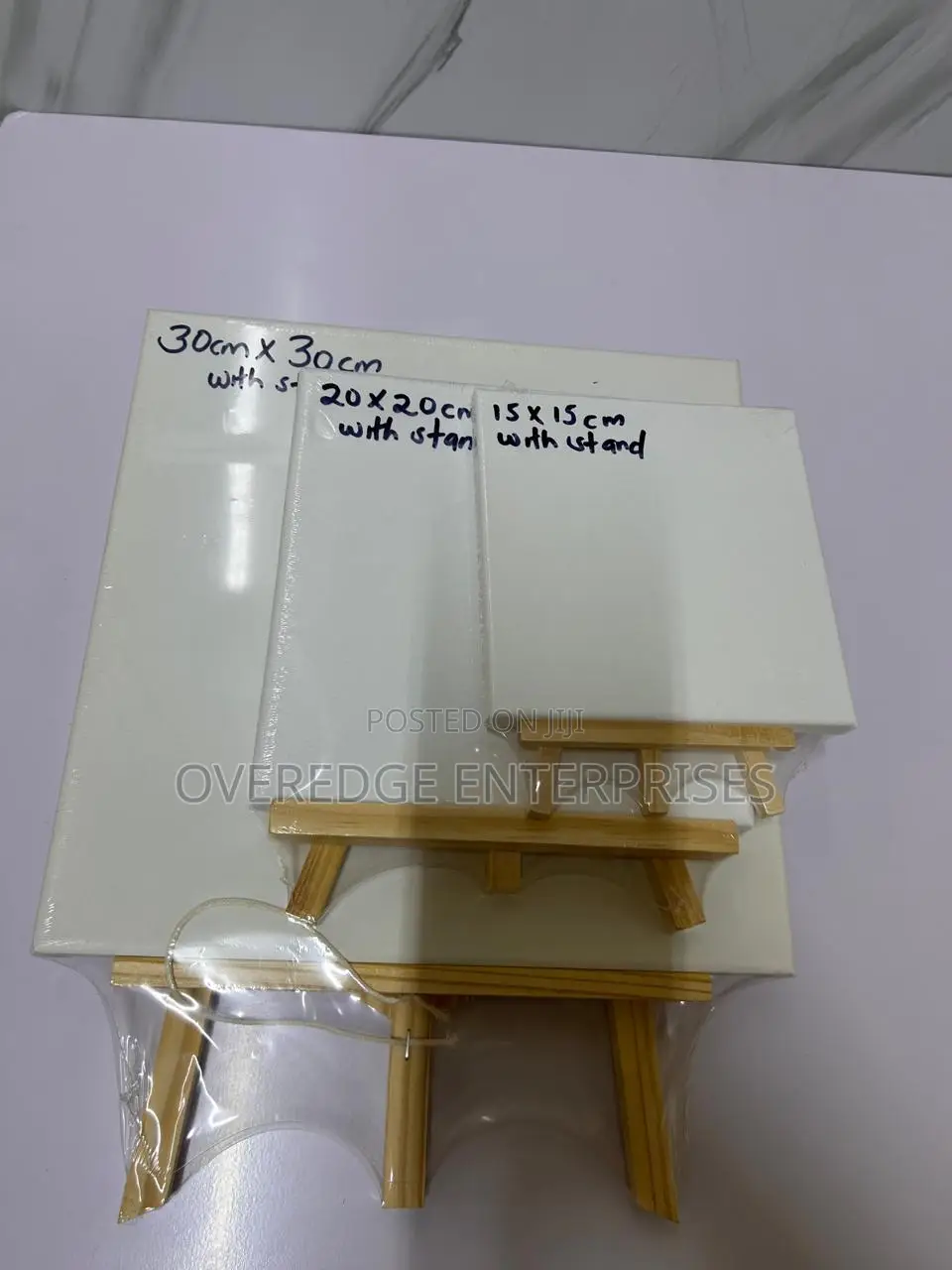 Painting Canvas With Wooden Stands