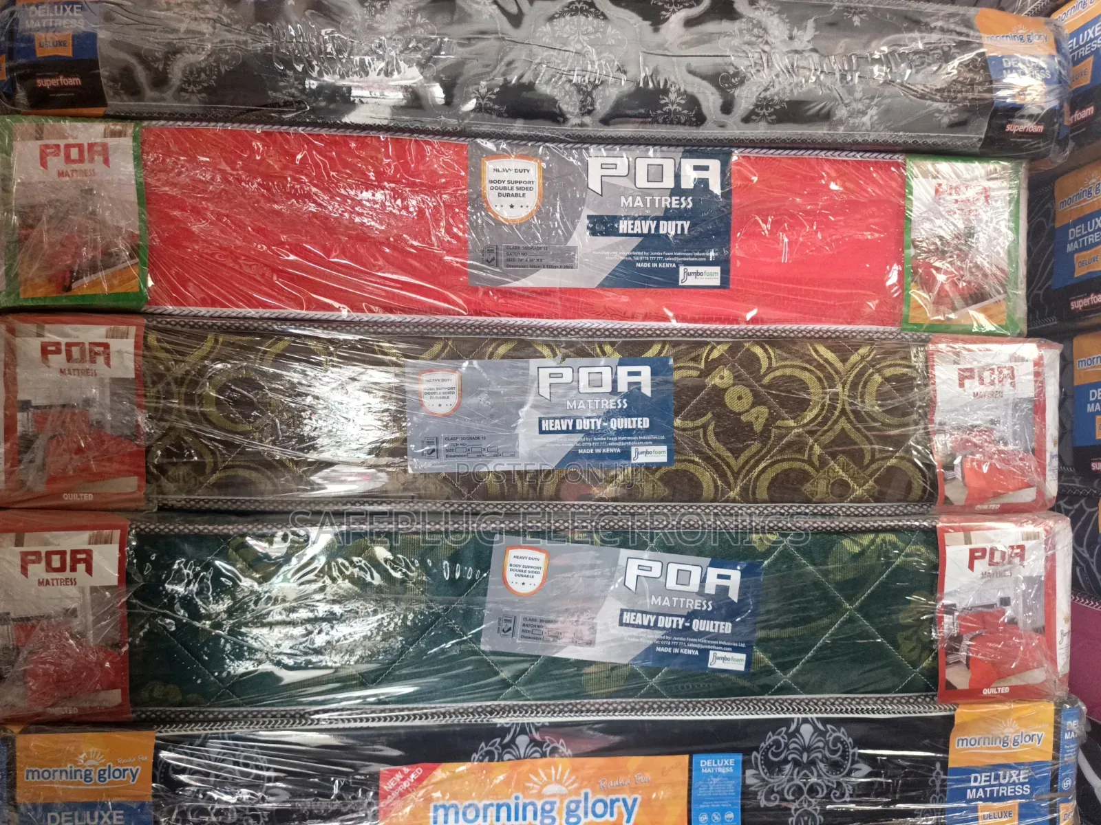 Poa Mattress 4 by 6 8 Inches Plain Heavy Duty