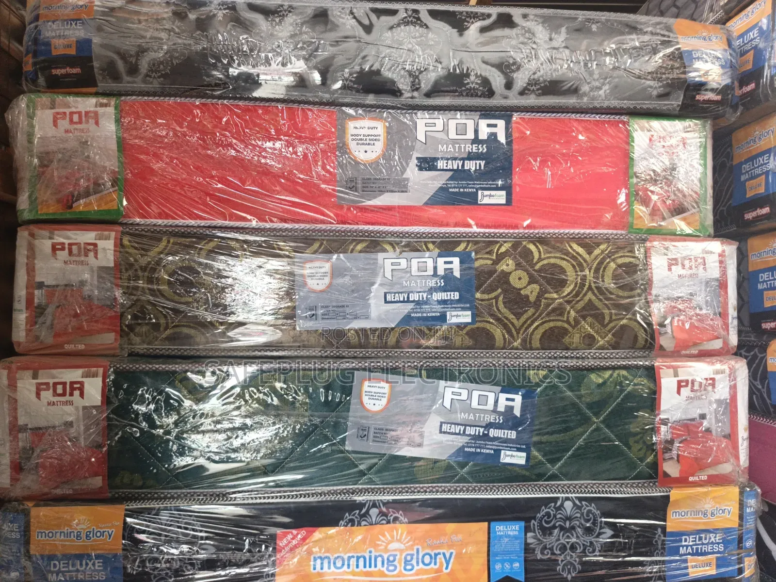 Poa Mattress 4 by 6 8 Inches Plain Heavy Duty