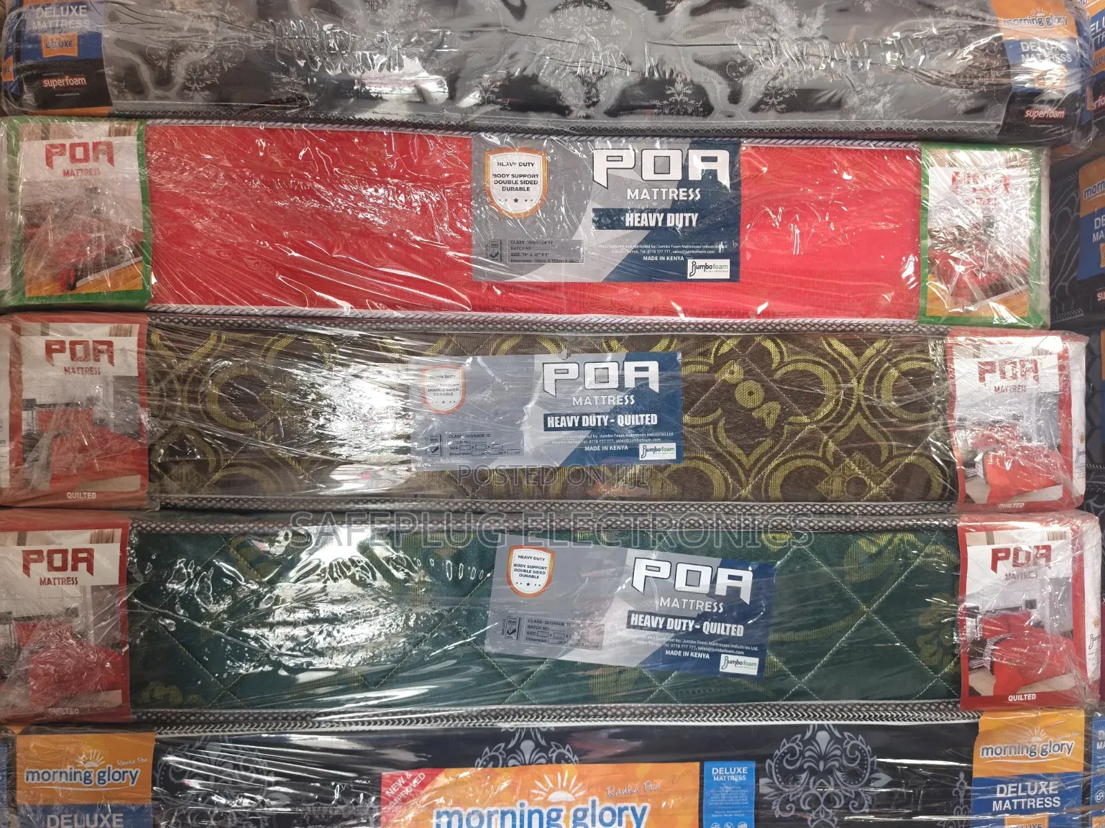 Poa Mattress 4 by 6 8 Inches Plain Heavy Duty