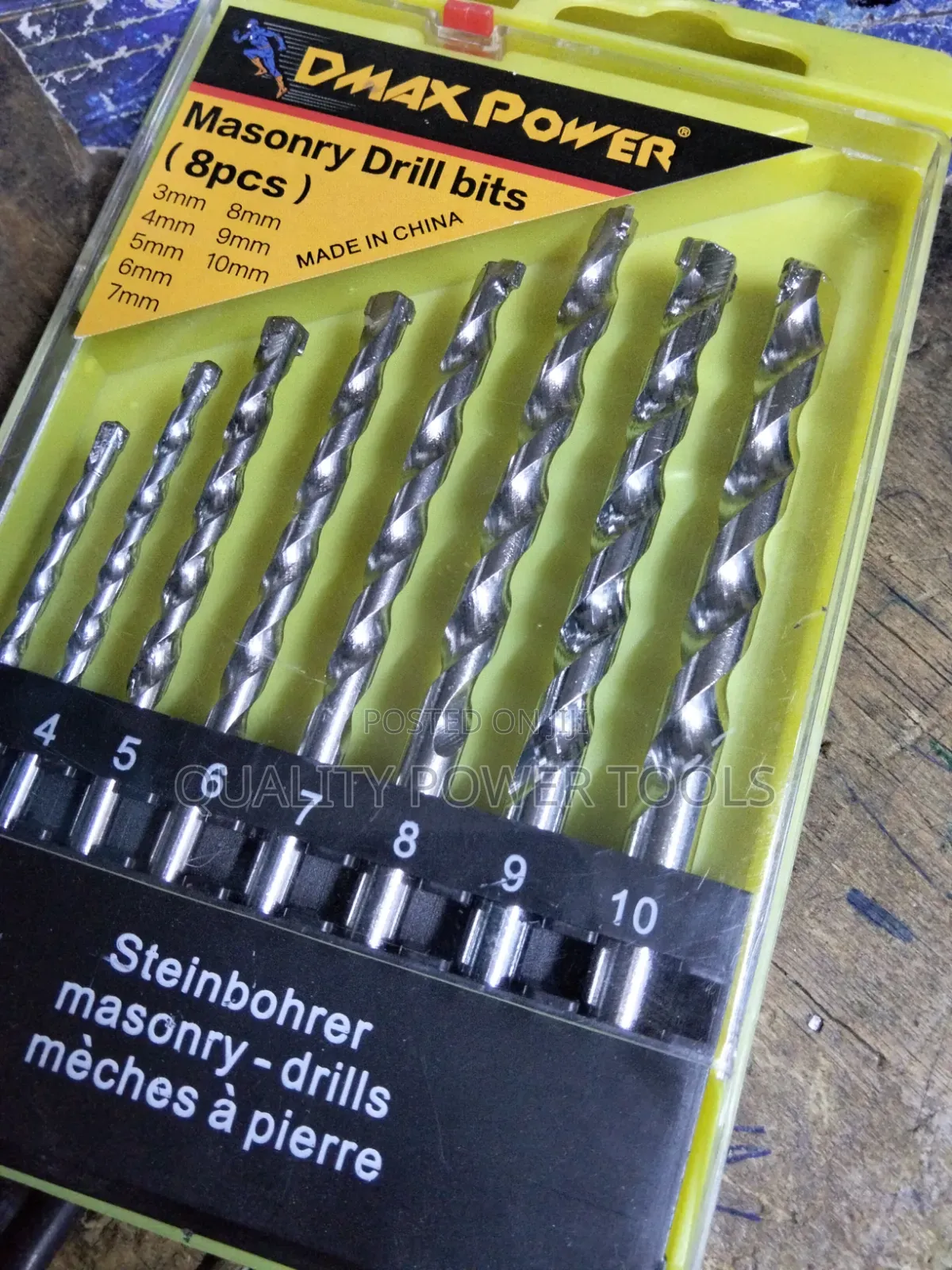 Dmax Power Masonry Drill Bit Set.