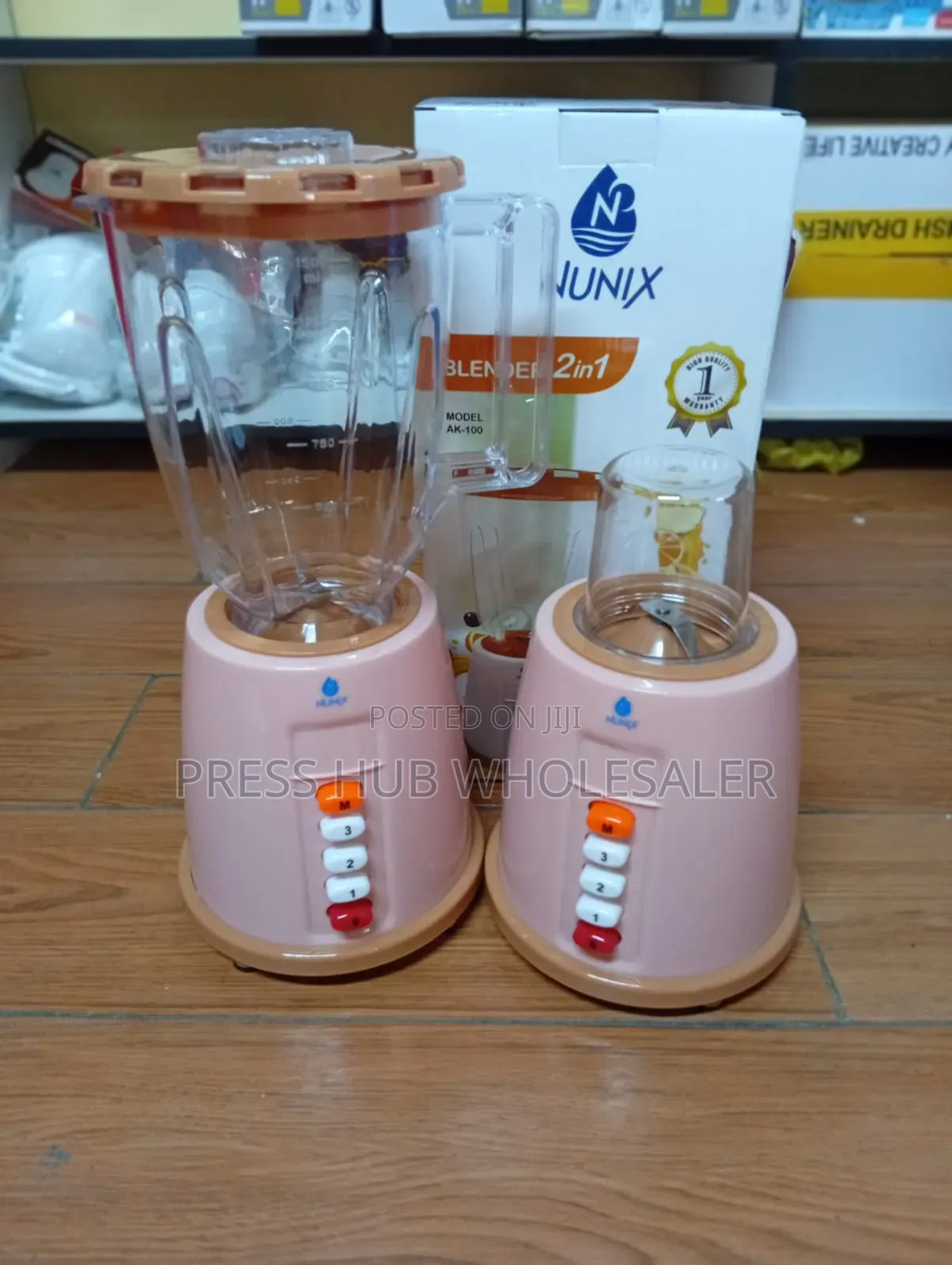 Nunix Ak-100 Electric Blender and Smoothie Maker With Grinding Mill