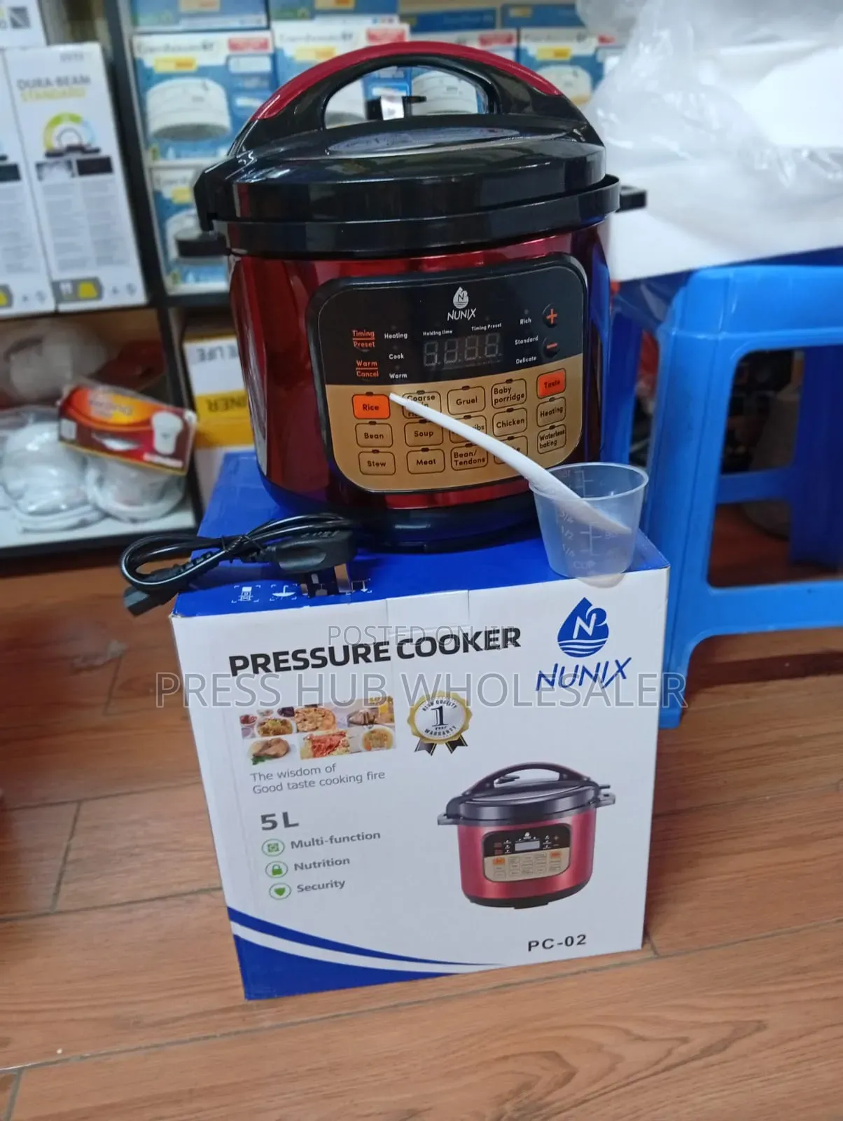 Nunix Pc-02 5l Multi-Functional Electric Pressure Cooker