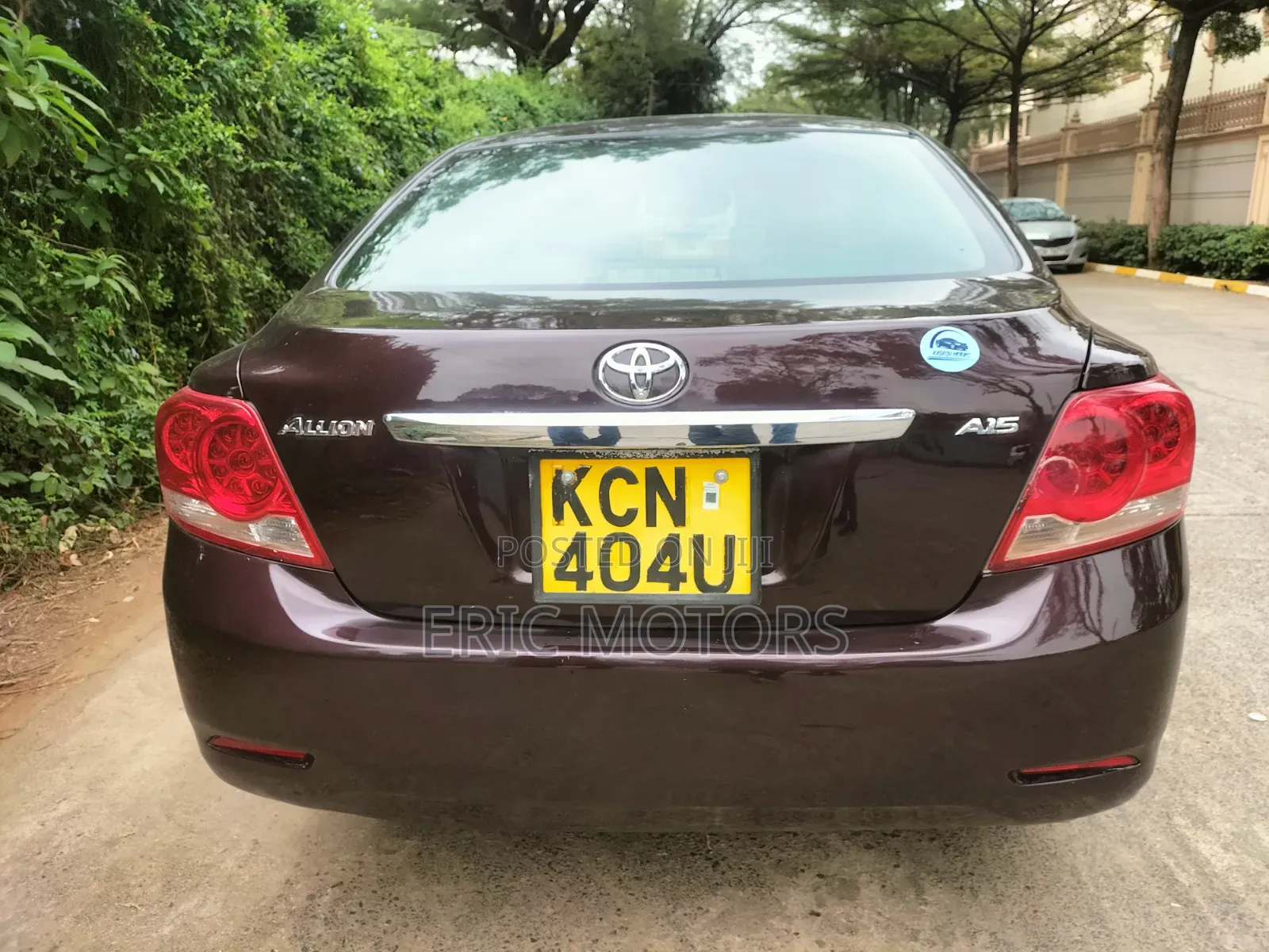 Toyota Allion 2010 Burgundy