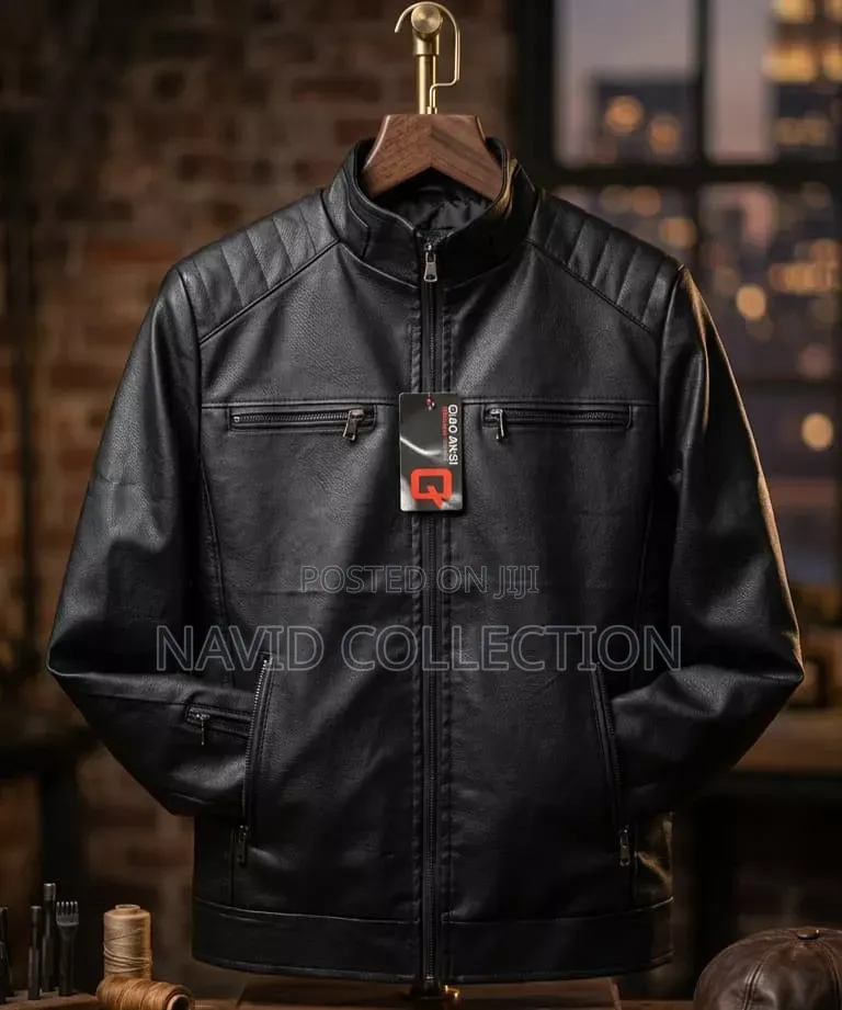 Warm Black Leather Jacket