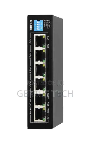 D-Link DGS-F1006p 6-Port Gigabit Poe Switch