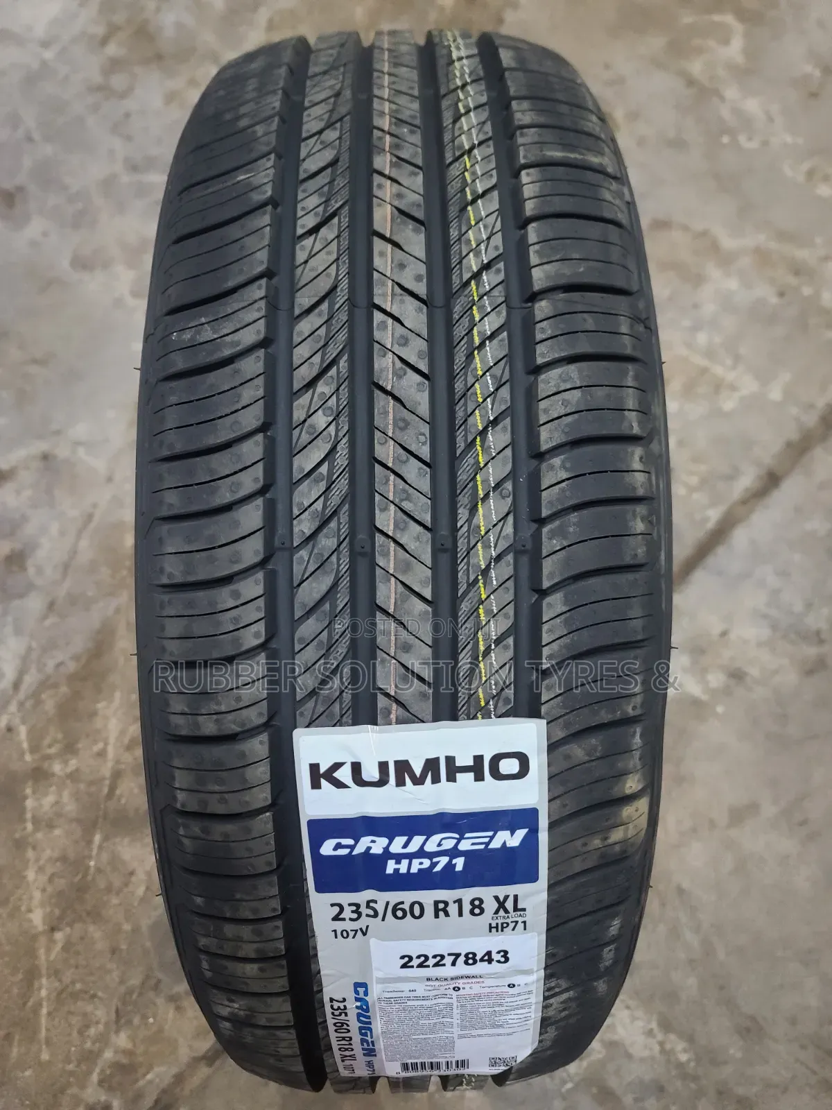 235 /60 R18 Kumho Tyres 107v Xl Crugen Hp71