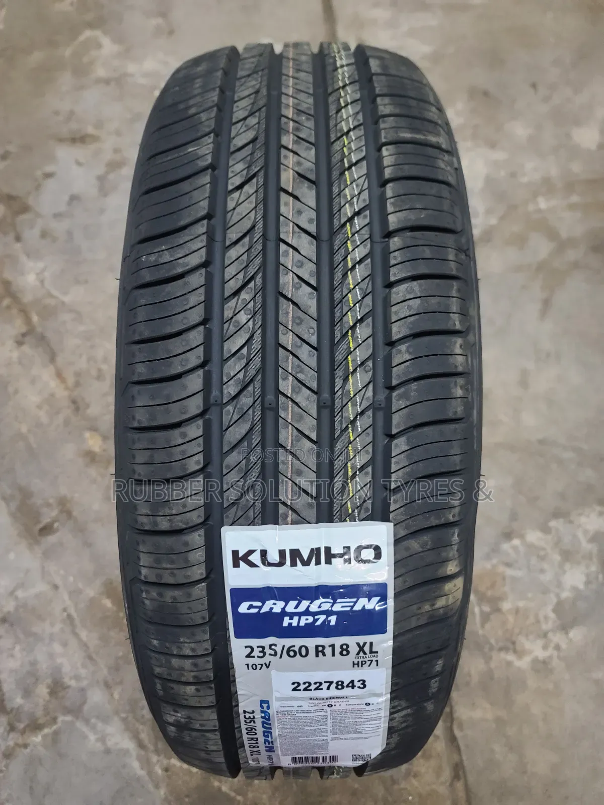 235 /60 R18 Kumho Tyres 107v Xl Crugen Hp71