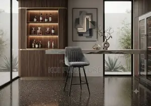 Barstool; Leather Upholstered Barstool Chairs