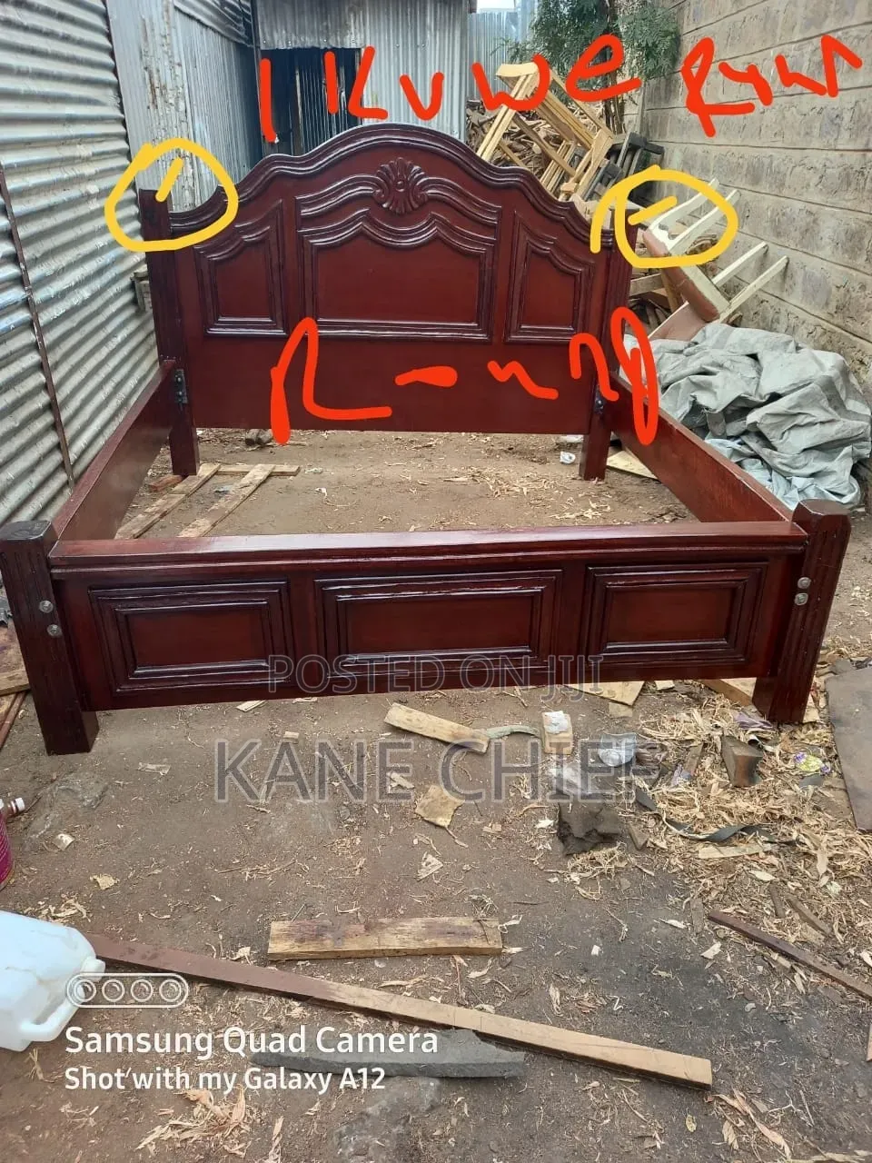 King Size Pure Mahogany Strong Bed