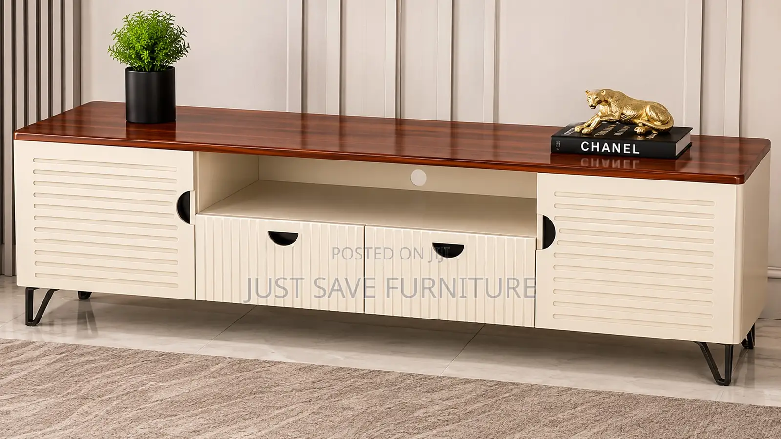 Luxewave 6ft Tv Stand | Modern Wooden Entertainment Unit With Storage