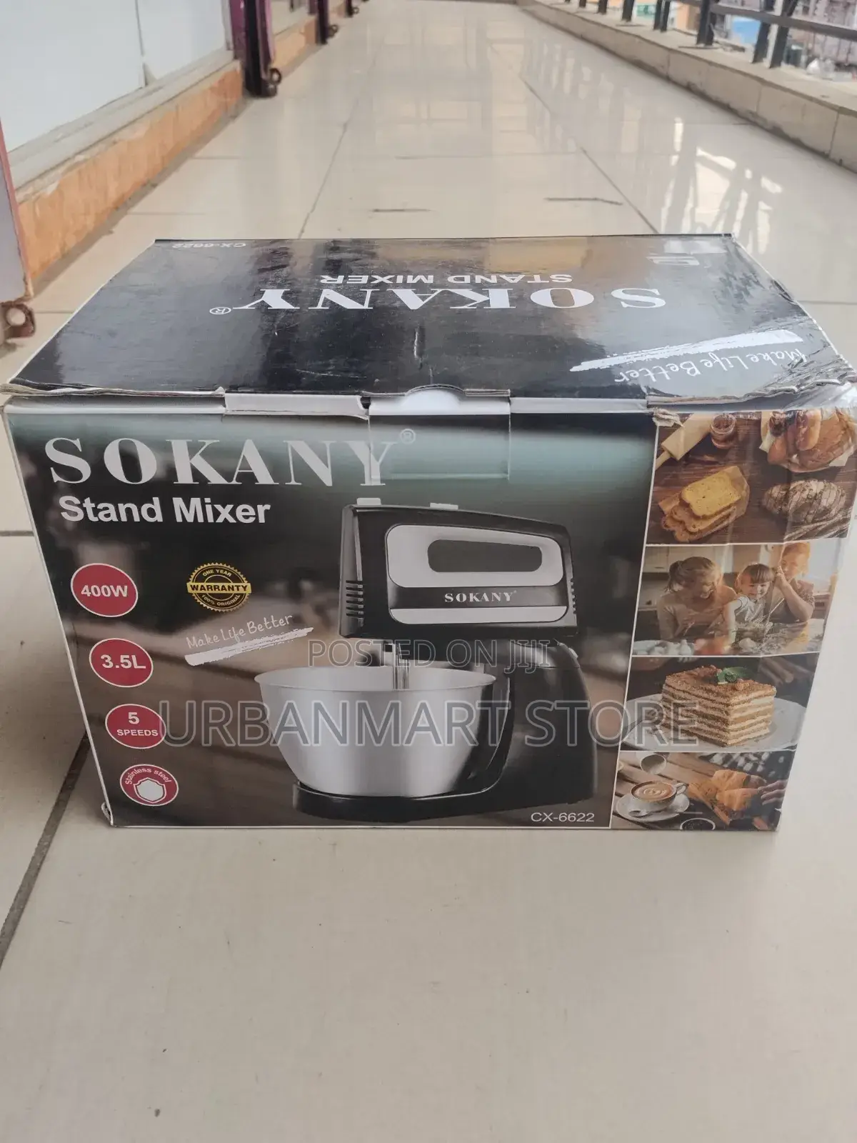 Sokany 3.5l Stand Mixer Cx-6622 With 5 Speed Settings