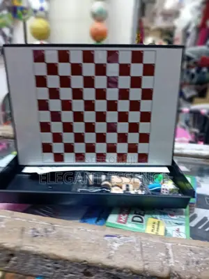 Board Large 3 In 1 Riddle Game - Chess, Draughts, Snakes And Ladders