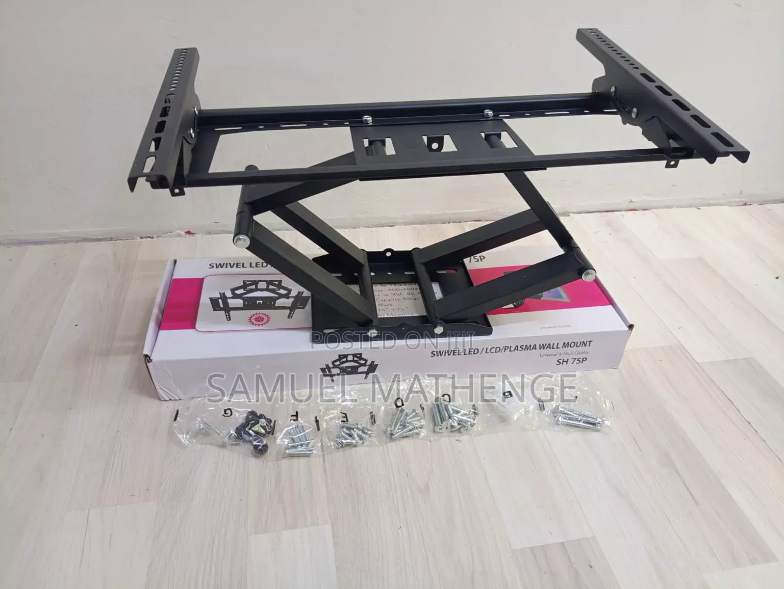 TV Mount for 32-75 Inch TVS – Heavy Duty Steel Wall With Mounting Kit