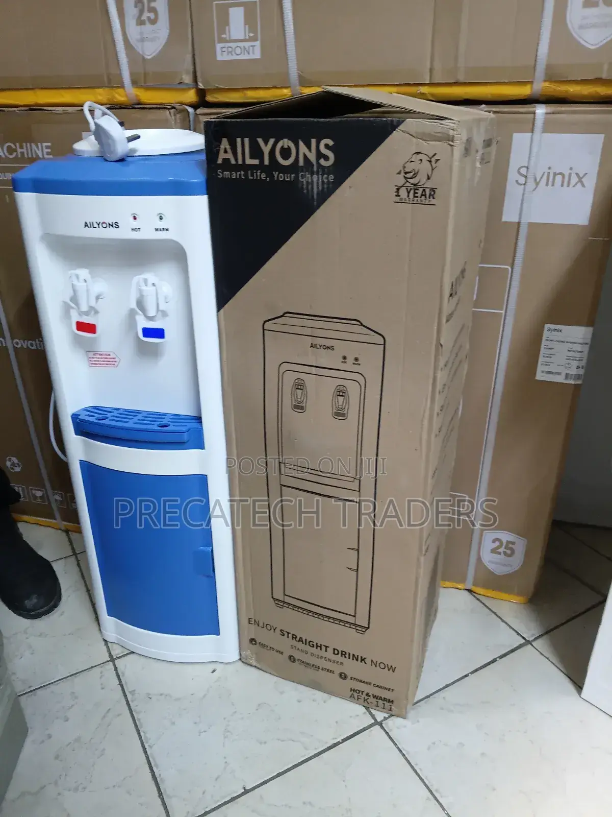 Ailyons Water Dispenser With Bottom Cabinet, Hot and Normal