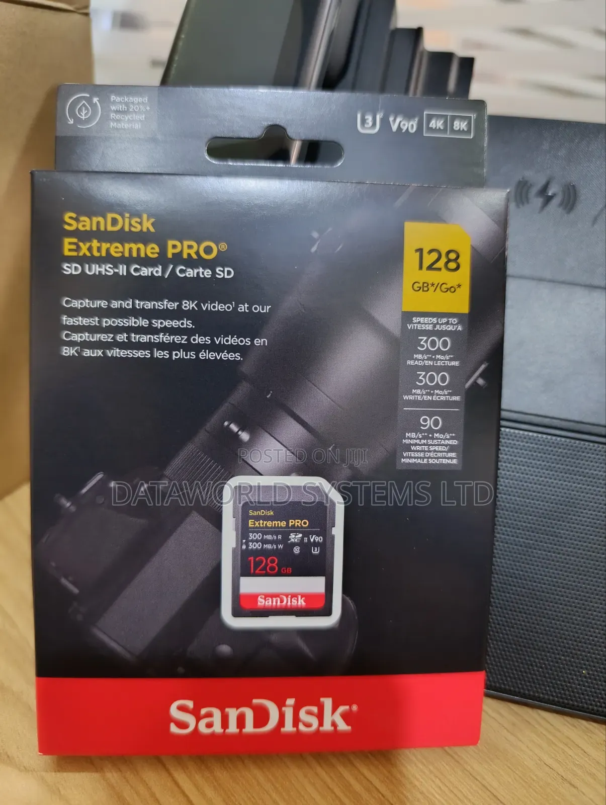 Sandisk Extreme Pro 128gb SDXC Memory Card 300mb/S V90 Uhs-Ii