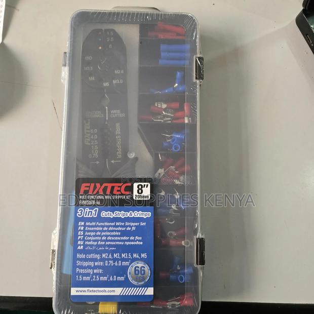 Fixtec Multifunctional Wire Stripper 8" Cable Stripper Crimping Tool