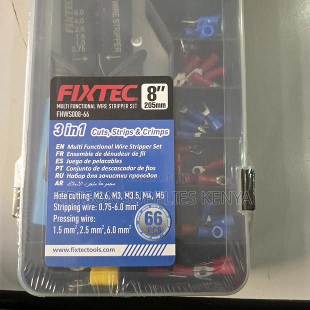 Fixtec Multifunctional Wire Stripper 8" Cable Stripper Crimping Tool - thumbnail 7