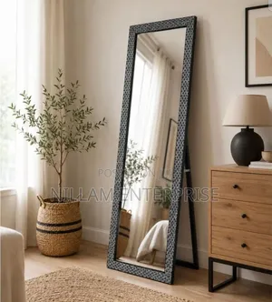 Plastic Print Floor Mirror
