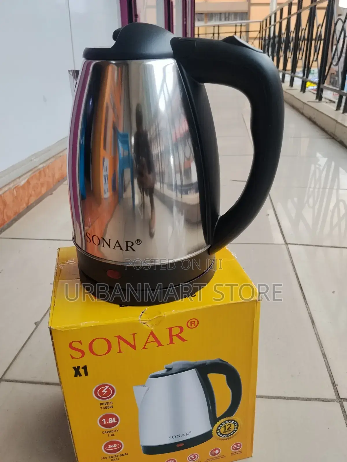 Sonar 1.8 Litres Fast Boil Electric Kettle