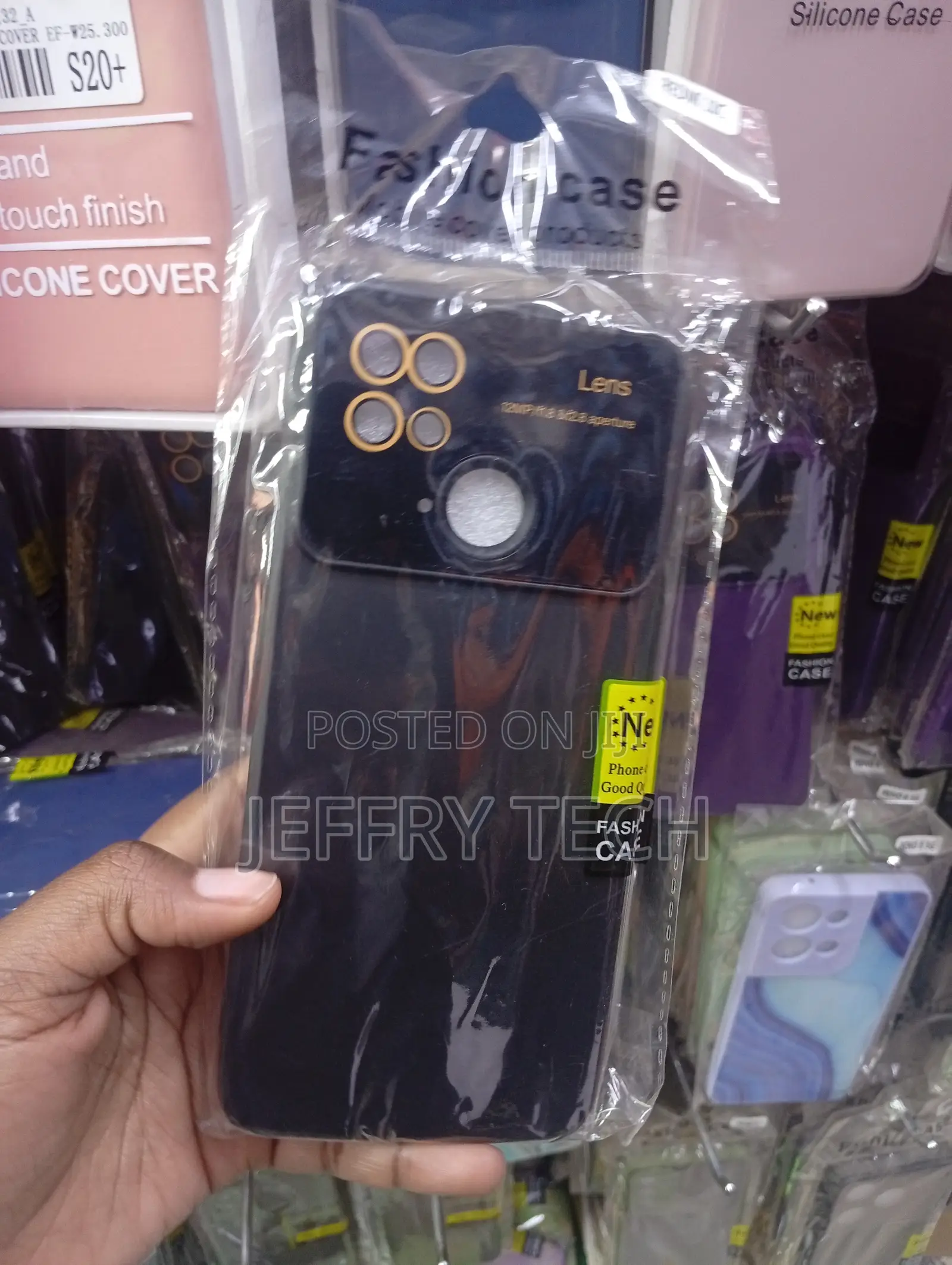 Oppo A15/A15s Matte Silicone Case With a Built-in Glass Camera Lens
