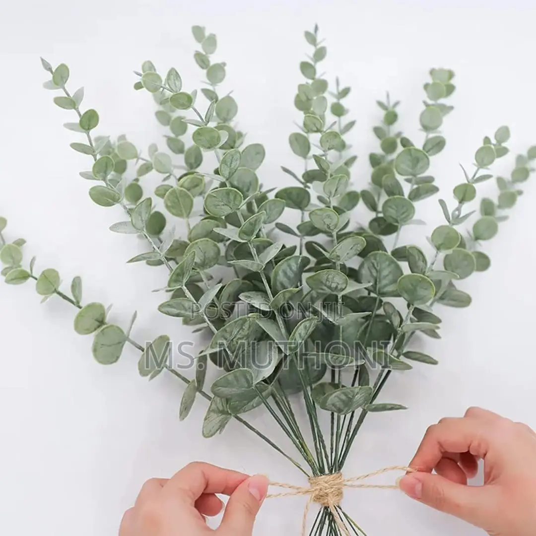 10 PCS Artificial Eucalyptus Stems