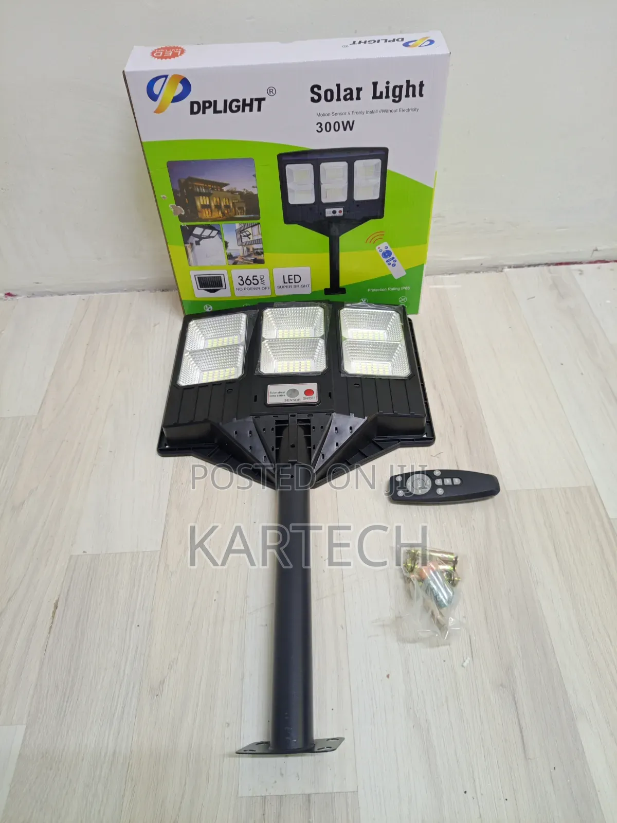Dplight 300w Solar Led Street Light With Motion Sensor Remote Control
