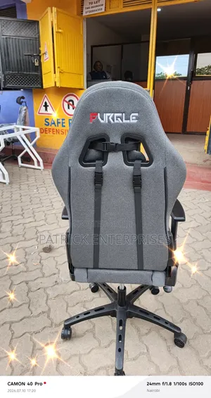 Gray Fabric Furgile Office/ Home Gaming Chair