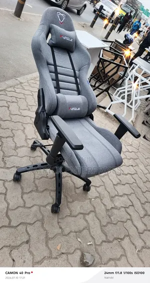 Gray Fabric Furgile Office/ Home Gaming Chair