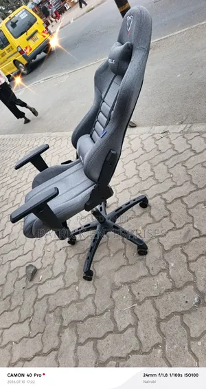 Gray Fabric Furgile Office/ Home Gaming Chair