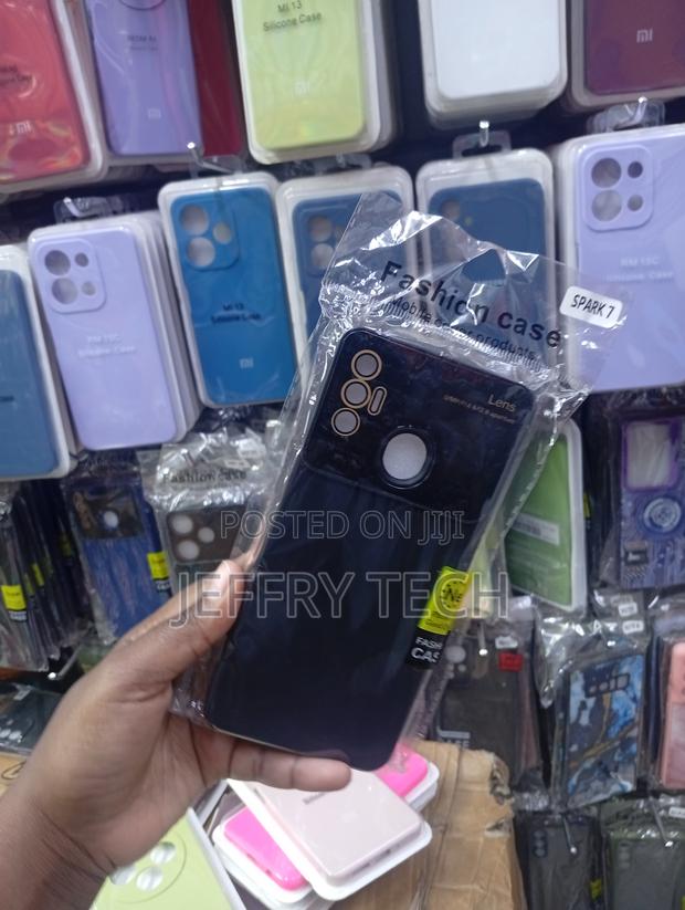 Tecno Spark 7solid Dark Matte Back Panel Case - thumbnail 2