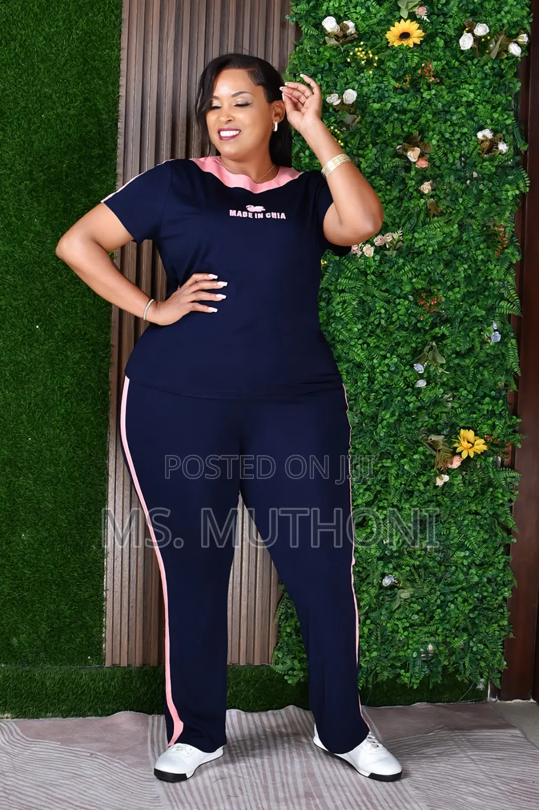 Two-Piece Side-Stripe Lounge Sets