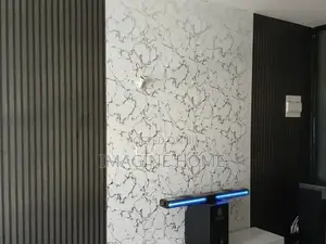 Tv Wall Fluted Wallpaper Decoration