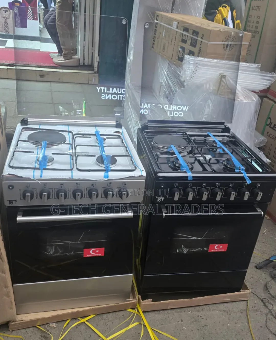 TBP Turkey 60×60 Cm 3 Gas + 1 Electric Turbo Fan and Cast Iron