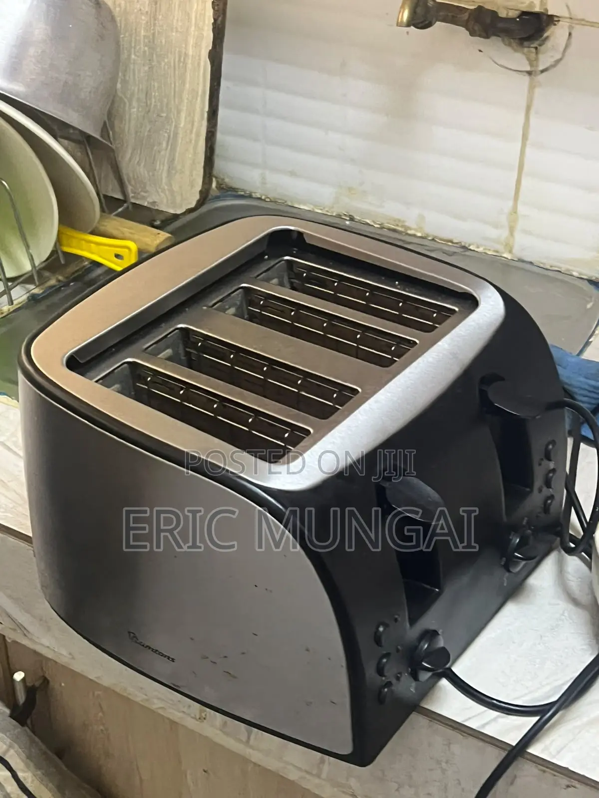Clean, Used 4-Slice Stainless Steel Toaster